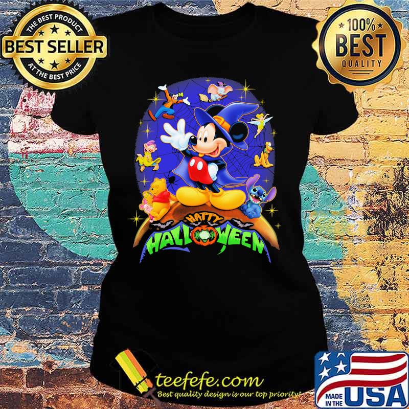 Happy halloween mickey mouse witch s Ladies tee Happy halloween mickey mouse witch s Ladies tee