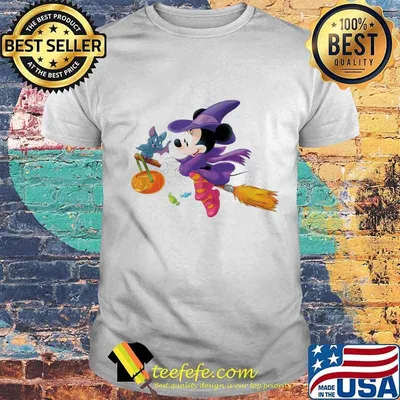 Happy halloween minnie mouse witch bat shirt