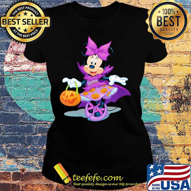 Happy halloween minnie mouse witch pumpkin s Ladies tee Happy halloween minnie mouse witch pumpkin s Ladies tee