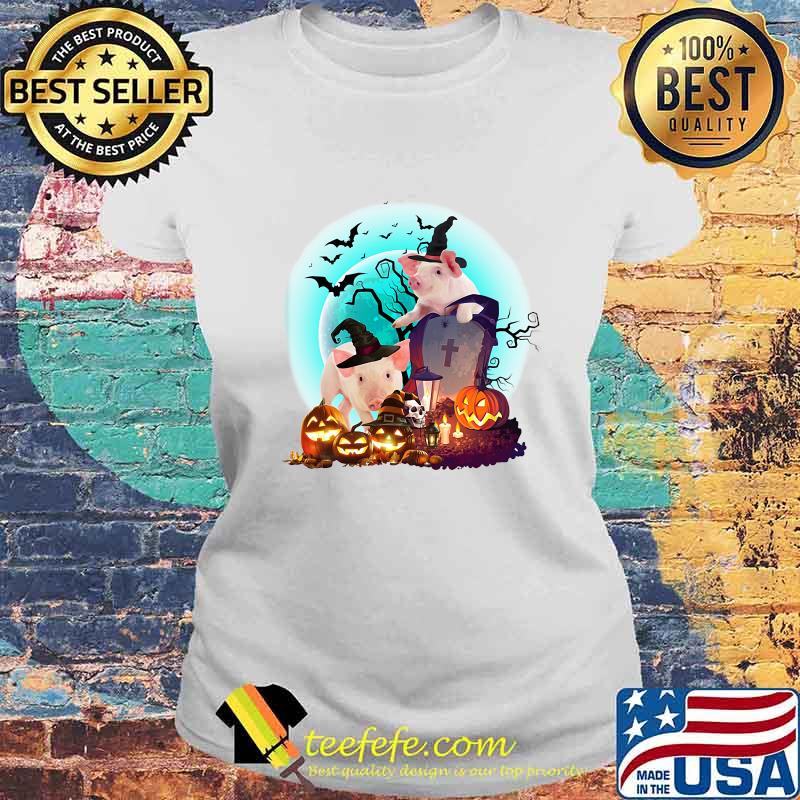 Happy halloween pig witch pumpkins s Laides tee Happy halloween pig witch pumpkins s Laides tee