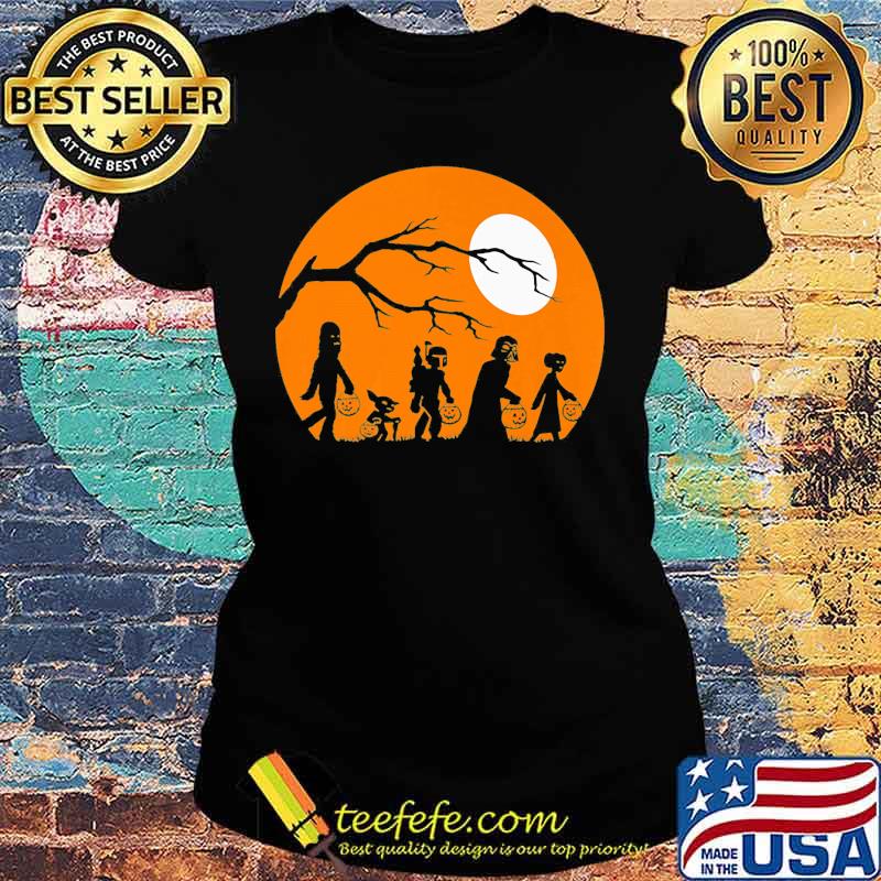 Happy halloween star wars pumpkin sunset s Ladies tee Happy halloween star wars pumpkin sunset s Ladies tee