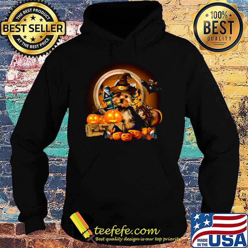 Happy halloween yorkie witch pumpkins moon s Hoodie Happy halloween yorkie witch pumpkins moon s Hoodie