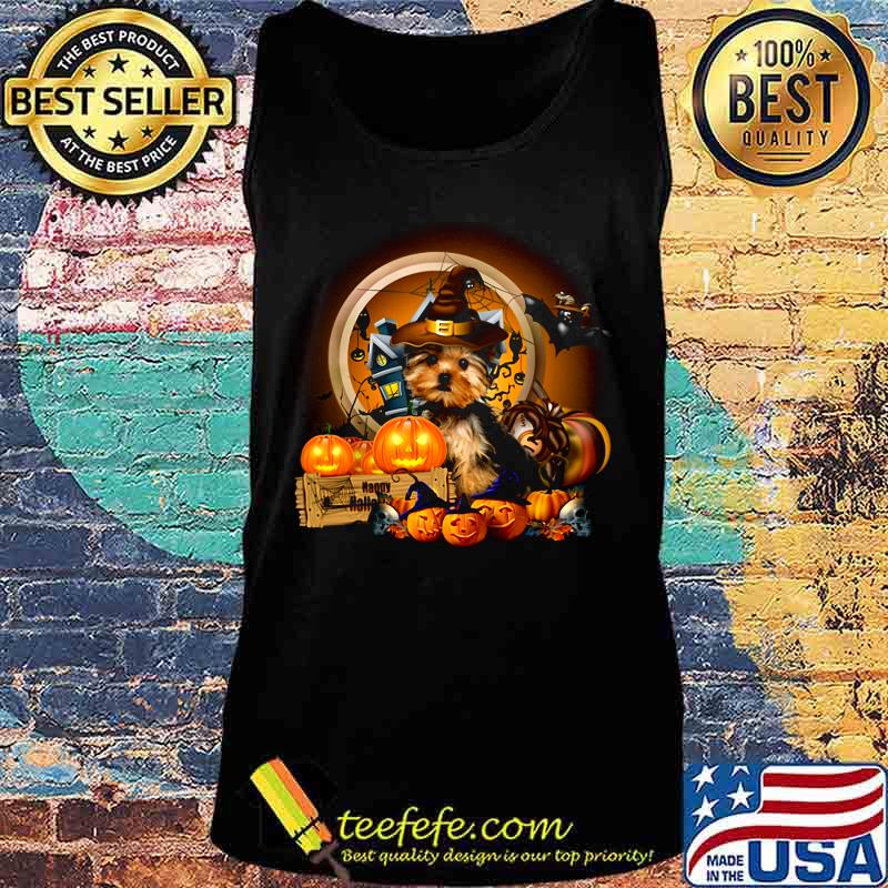 Happy halloween yorkie witch pumpkins moon s Tank top Happy halloween yorkie witch pumpkins moon s Tank top