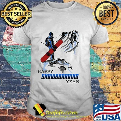 Happy snowboarding year mountain shirt