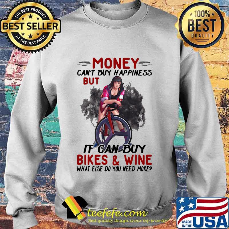 Harley quinn money can't buy happiness but it can buy bikes and wine what else do you need more s Sweater Harley quinn money can't buy happiness but it can buy bikes and wine what else do you need more s Sweater