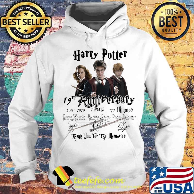 Harry potter 19th anniversary 2011 2020 7 parts 1179 minutes thank you for the memories signatures s Hoodie Harry potter 19th anniversary 2011 2020 7 parts 1179 minutes thank you for the memories signatures s Hoodie