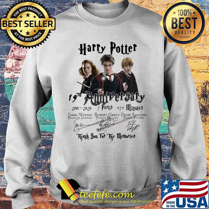 Harry potter 19th anniversary 2011 2020 7 parts 1179 minutes thank you for the memories signatures s Sweater Harry potter 19th anniversary 2011 2020 7 parts 1179 minutes thank you for the memories signatures s Sweater