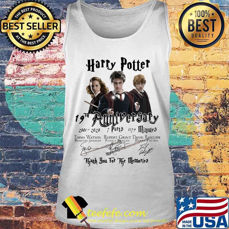 Harry potter 19th anniversary 2011 2020 7 parts 1179 minutes thank you for the memories signatures s Tank top Harry potter 19th anniversary 2011 2020 7 parts 1179 minutes thank you for the memories signatures s Tank top