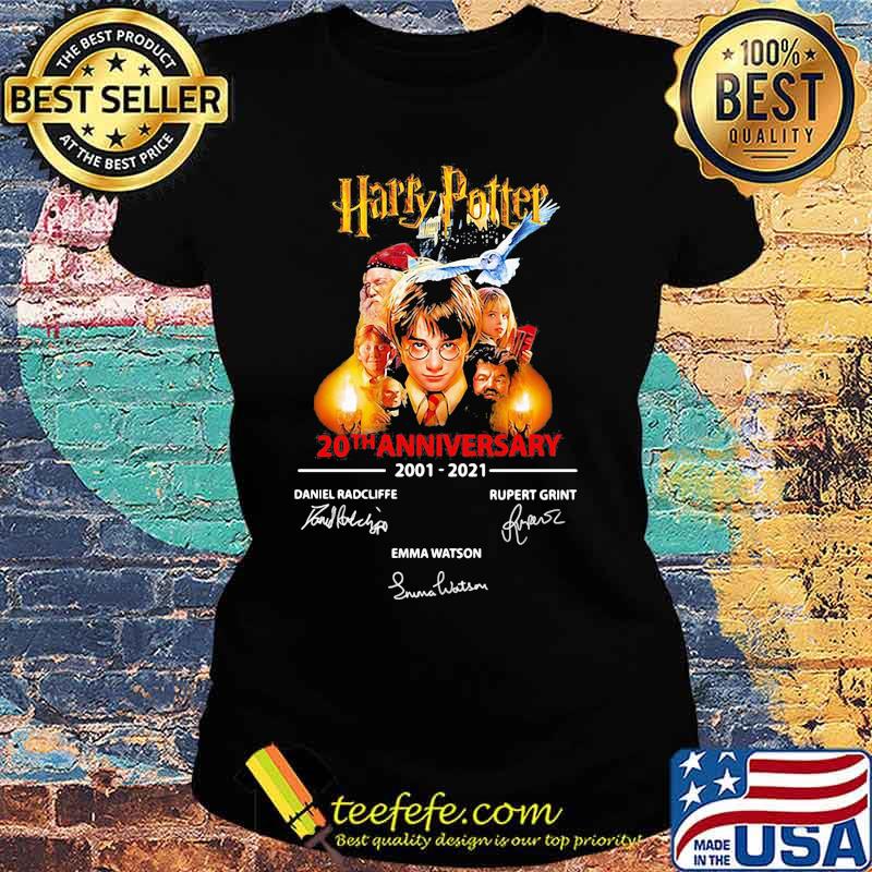 Harry potter 20th anniversary 2001 2020 signatures s Ladies tee Harry potter 20th anniversary 2001 2020 signatures s Ladies tee