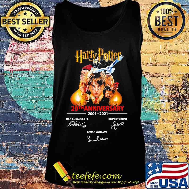 Harry potter 20th anniversary 2001 2020 signatures s Tank top Harry potter 20th anniversary 2001 2020 signatures s Tank top
