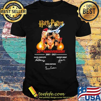 Harry potter 20th anniversary 2001 2020 signatures shirt