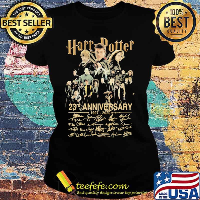 Harry potter 23rd anniversary 1997 2020 signatures s Ladies tee Harry potter 23rd anniversary 1997 2020 signatures s Ladies tee