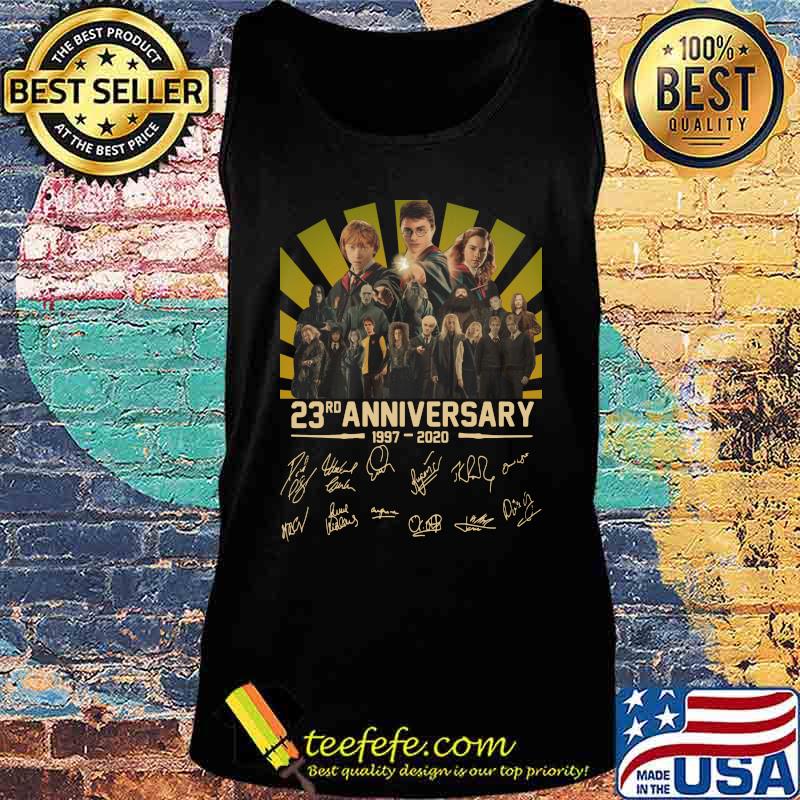 Harry potter 23rd anniversary 1997 2020 signatures s Tank top Harry potter 23rd anniversary 1997 2020 signatures s Tank top