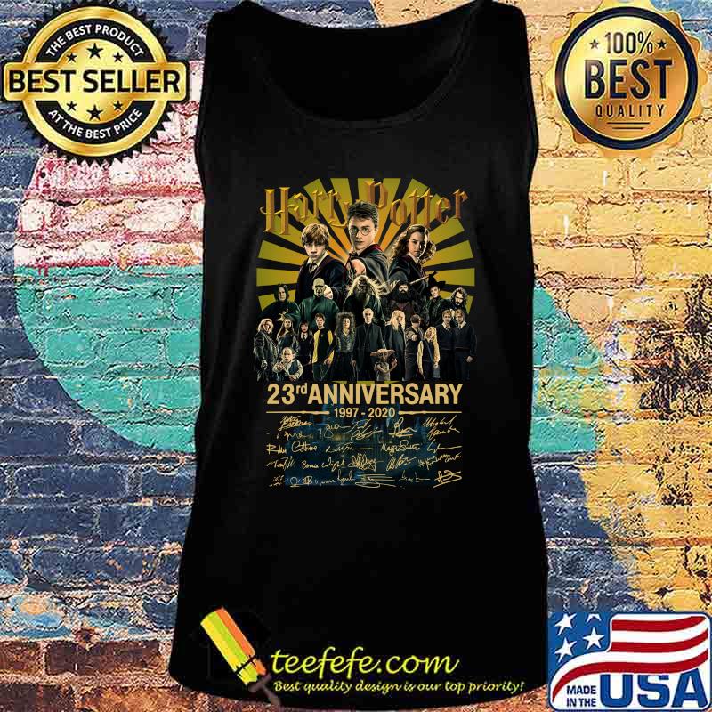 Harry potter 23rd anniversary 1997 2020 signatures s Tank top Harry potter 23rd anniversary 1997 2020 signatures s Tank top