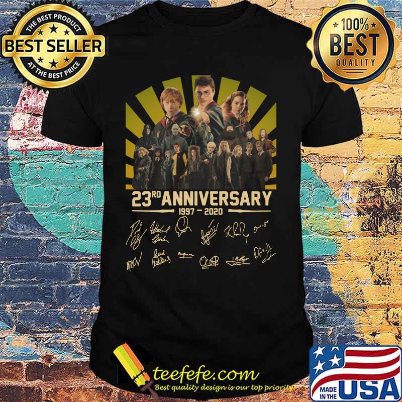 Harry potter 23rd anniversary 1997 2020 signatures shirt Harry potter 23rd anniversary 1997 2020 signatures shirt
