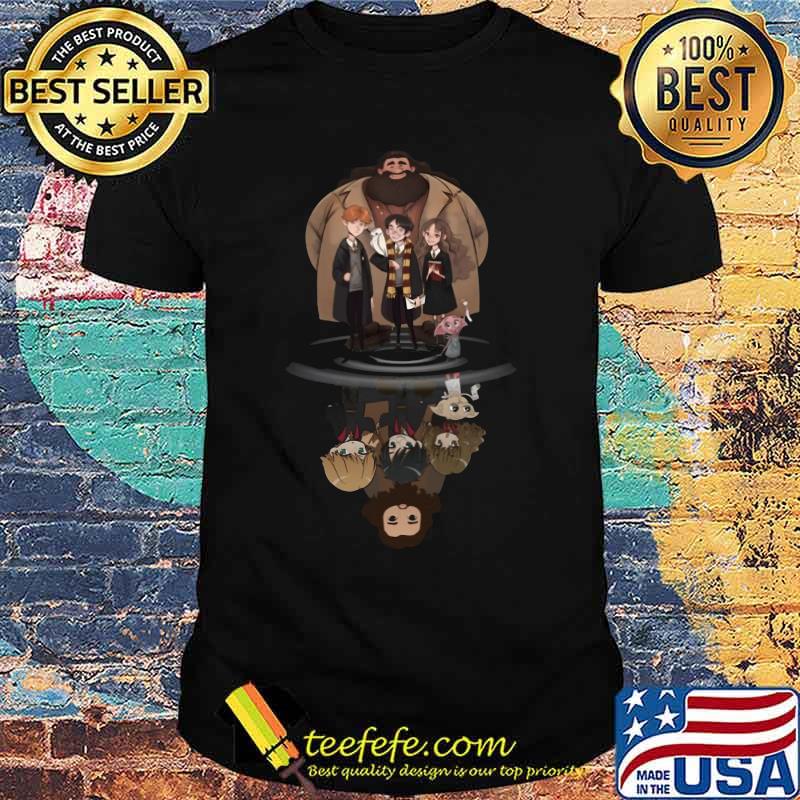 Harry potter characters water reflection chibi shirt