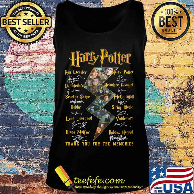Harry potter thank you for the memories characters signatures s Tank top Harry potter thank you for the memories characters signatures s Tank top