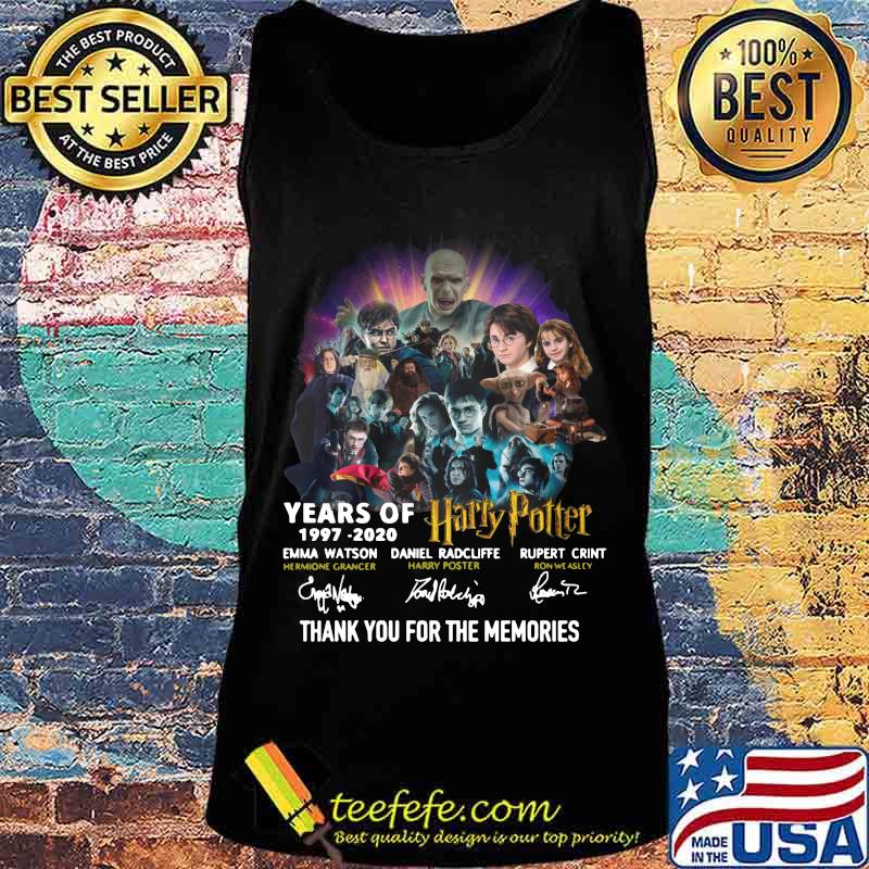 harry potter years of 1997 2020 thank you for the memories signatures s Tank top harry potter years of 1997 2020 thank you for the memories signatures s Tank top