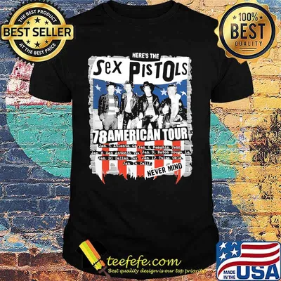 Here's the sex pistols 78 american tour nevermind shirt