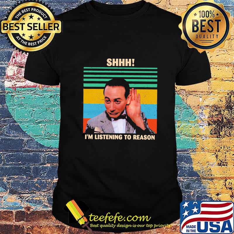 Herman lovers shhh i'm listening to reason vintage retro shirt