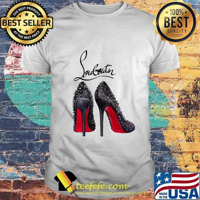 High heels louboutin logo shirt