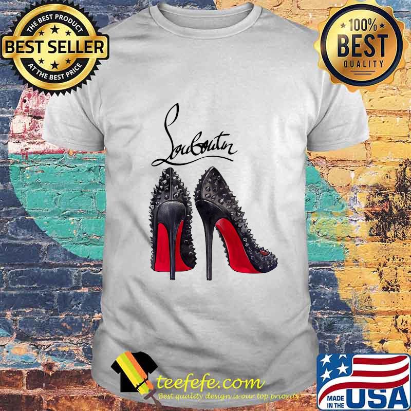 High heels louboutin logo shirt