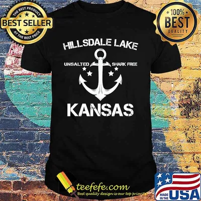 Hillsdale lake unsalted shark free kansas shirt