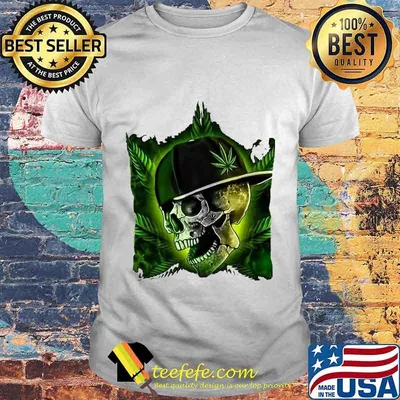 Hip Hop Skull Weed Cannabis shirt