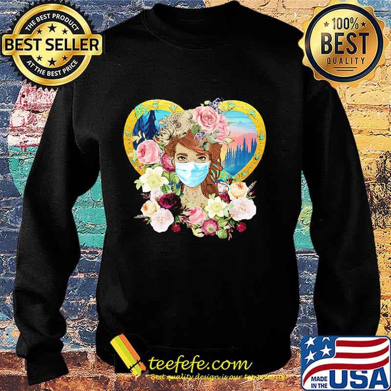 Hippie Nature Fitted Forest Flowers Mask Shirt Sweater Hippie Nature Fitted Forest Flowers Mask Shirt Sweater