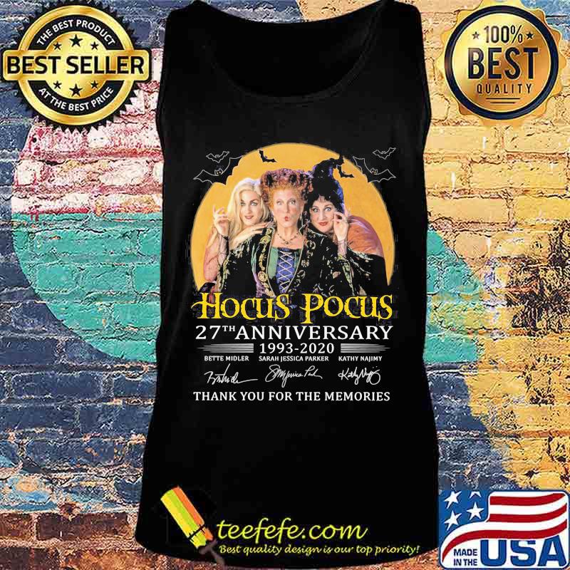 Hocus pocus 27th anniversary 1993 2020 thank you for the memories signatures s Tank top Hocus pocus 27th anniversary 1993 2020 thank you for the memories signatures s Tank top