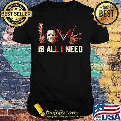 Horror Love is all I need shirt