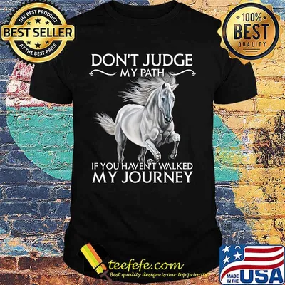 Horse don't judge my path if you haven't walked my journey shirt
