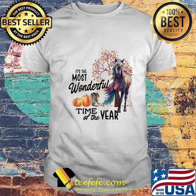 Horse it's the most wonderful time of the year pumpkins shirt