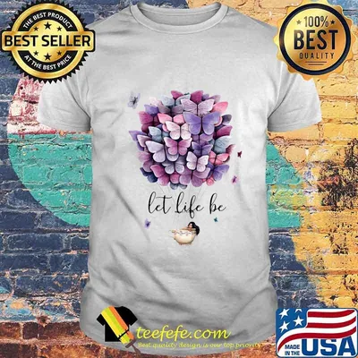 Hot air balloon butterflies let life be shirt