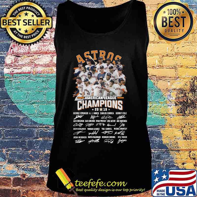 Houston astros american league champions 2019 signatures s Tank top Houston astros american league champions 2019 signatures s Tank top