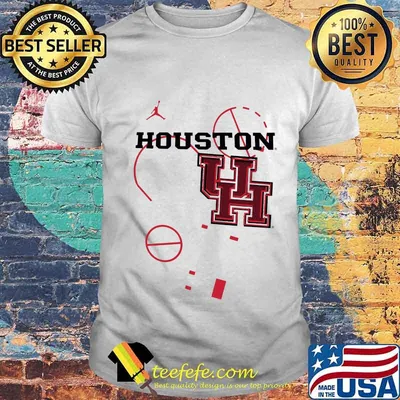 Houston cougars basketball logo shirt