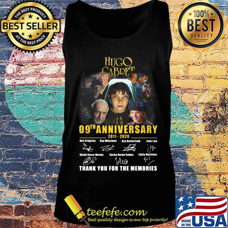 Hugo cabret 09th anniversary 2011 2020 thank you for the memories signatures s Tank top Hugo cabret 09th anniversary 2011 2020 thank you for the memories signatures s Tank top