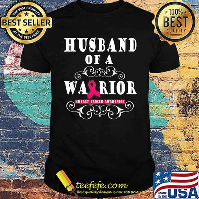 Husband of a warrior breast cancer awareness shirt
