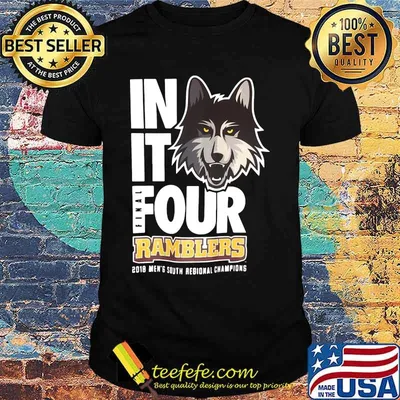 Husky in it four final ramblers 2018 men's south regional champions shirt