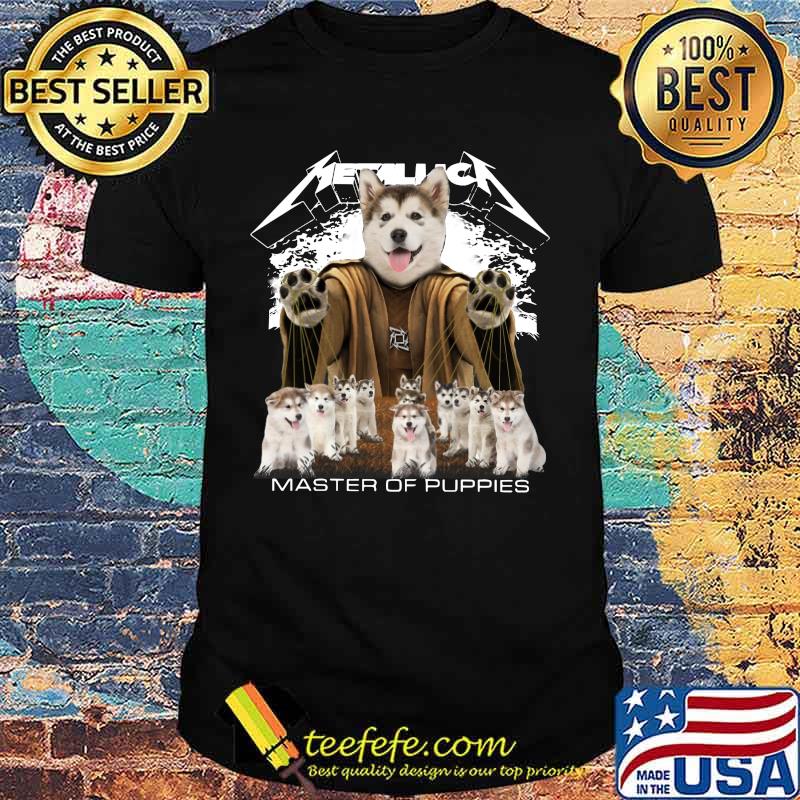 Husky metallica master of puppies shirt