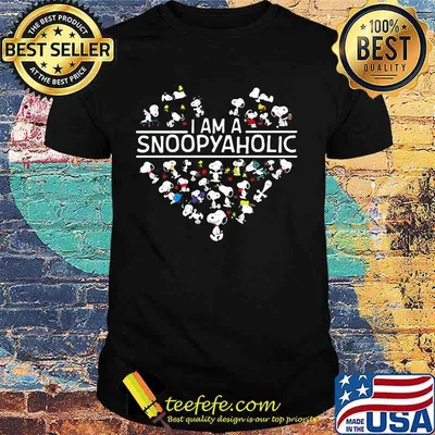 I am a snoopy aholic heart shirt