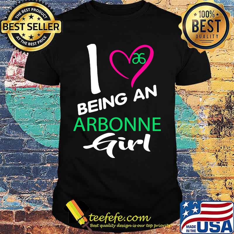 I being a arbonne logo girl heart shirt
