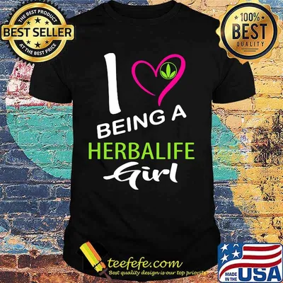 I being a herbalife logo girl heart shirt
