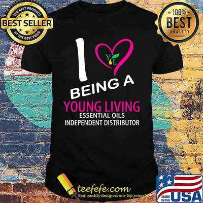 I being a young living essential oils independent distributor heart shirt