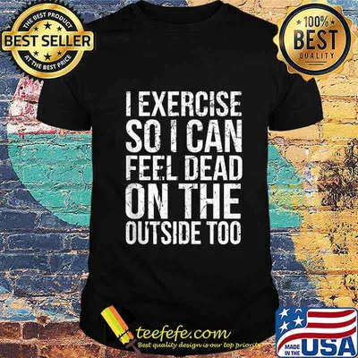 I Exercise So I Can Feel Dead, On The Outside Too Vintage Tank Top