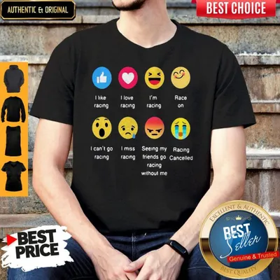 I Like Racing I Love Racing Im Racing Race On Shirt