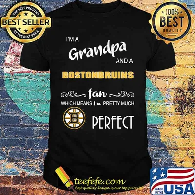 I'm a grandma and a boston bruins fan which means i'm pretty much perfect shirt