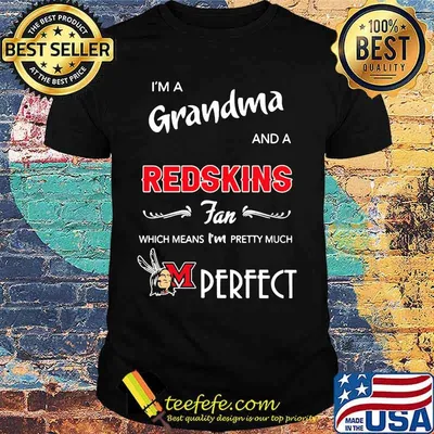 I'm a grandma and a redskins fan which means i'm pretty much perfect shirt