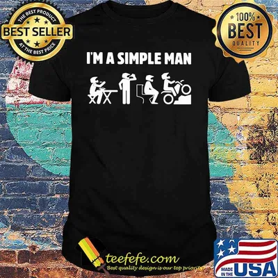 I'm a simple man eat drink toilet motor shirt