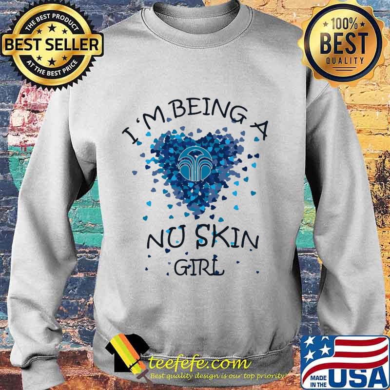 I'm being a nu skin girl hearts s Sweater I'm being a nu skin girl hearts s Sweater